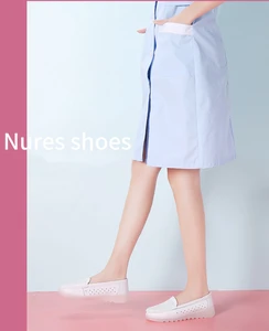 Hospital Comfortable Leather Lady Nursing Shoes Medical White Nurse Shoes