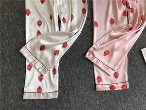 Hot New Products Lounge Silk Pants Women Plaid Custom Sleepwear Pajama Pants