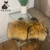 Hot sale 2021 high quality low price outdoor slippers raccoon fur slide ladies fur slippers