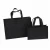 Import Hot sale accept custom logo plain black non woven fabric shopping bag from China
