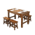 Import Hot Sale Factory Price Wooden Restaurant Table and Chair Set from China