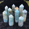 Hot sale high quality caribbean calcite points natural crystal sky blue healing towers for decoration