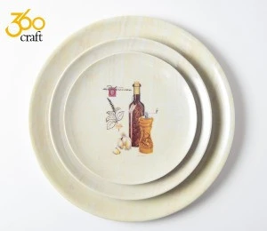 Hot sale japanese christmas serving melamine plates dish for adults wholesale