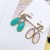 Import Hot Sale Korea Style  Jade Candy Stone Semi-Transparent Resin Color French Fishhook Brass Earring For Girls from China