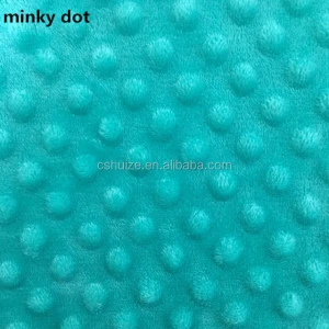 Hot sale new design High Quality minky dot printed Flannel Fleece Fabric