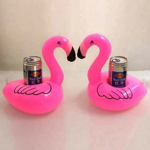 Hot Sale OEM/ODM pool float PVC inflatable flamingo drink pool cup holder