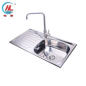 Hot Sale Outdoor Wash Basin Sinks Single Bowl Stainless Steel 304 Kitchen Sink