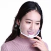 Hot Sale Plastic Transparent Face Mask Durable Face Shield Protective Isolation Anti-Droplet Splash Deaf-Mute Lip Language Masks