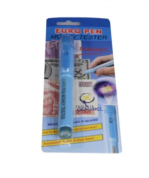 Hot Sell  Money Detector Pen   2 in 1 banknote tester pen with UV light