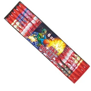 Hot selling 6 OC sky rocket fireworks made in China with low price