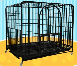 Hot selling accept customized metal kennel mesh folding stainless steel pet dog animal cage for sale