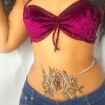 hot selling classic bling bling waist chain body chain  personality wild diamonds belly chain