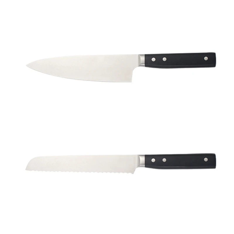 Hot-selling forged knives with ABS handle and bolster kitchen knives