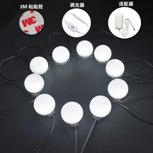 Hot selling hollywood DIY LED Vanity bulb  with 10 Dimmable Light Bulbs for Makeup Dressing Table mirror decoration USB LED bulb