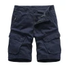 Hot Selling Men Shorts Pants Summer Fashion Solid Color Shorts With Pockets Wholesale Popular Men Cargo Shorts
