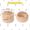 hot selling natural bamboo wooden kids baby teeth keepsake storage box for memory