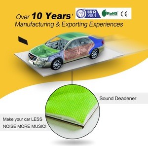 Hot selling new style car accessories green woven cotton butyl sound deadening material