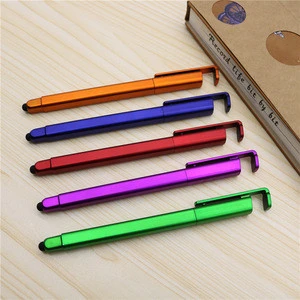 Hot selling square shape stylus pen with phone stand