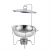 Import Hot Selling Stainless Steel Round Chafing Dish In Silver Or Gold Color SS201 Hook Food Warmer Serving Dish from China