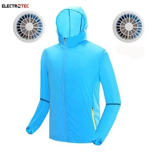 hot summer 2019 new breathable 5v input fan cooling jacket with uv proof for worker fisher