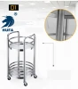 Hotel room buffet trolley 2 tier stainless steel luxury design mobile dessert food service drinks coffee tea trolley cart prices