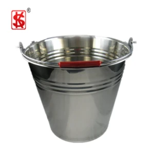 Household cleaning tool stainless steel water bucket with handle and large capacity