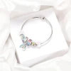 HOVANCI Amazon Hot sale DIY alloy crystal rainbow pendant designers charms for bangles