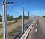 HUASHUAITE Soundproof plexiglass barriers highway soundproof anti nose sound wall