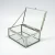 Import HX-8051 Wholesale High quality custom square small glass jewelry box from China