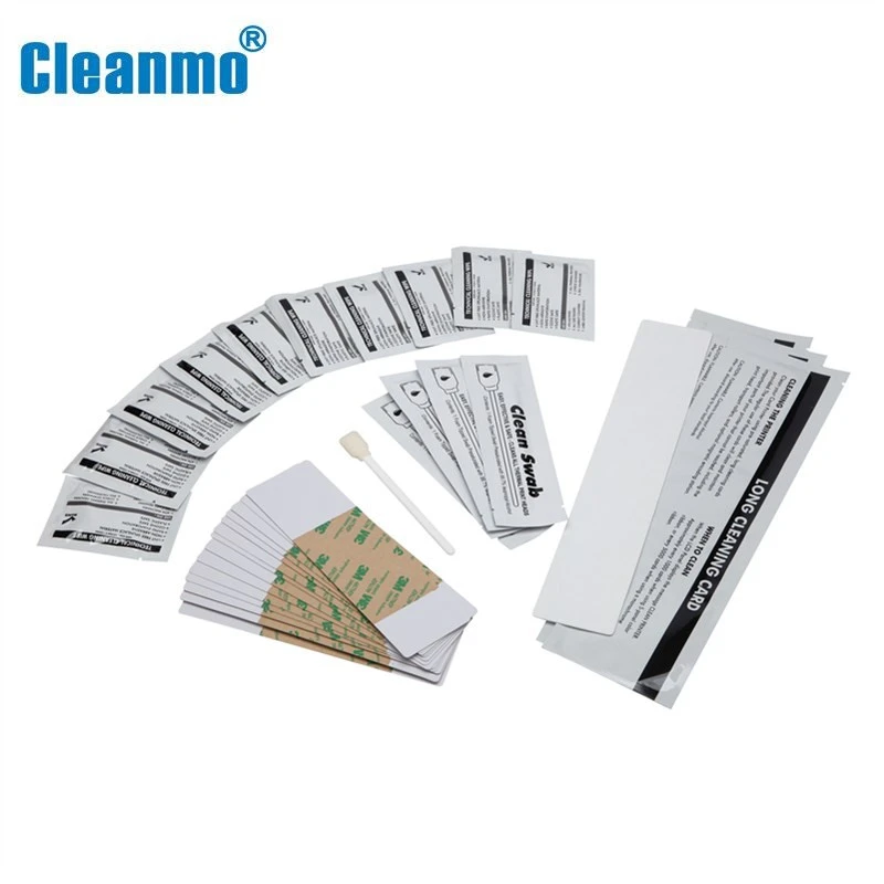 ID Card Printer Printhead Cleaning Swabs Pads Large Adhesive Cleaning Cards Kits for Fargo Printer 89200