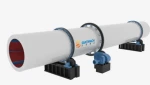 In Stock Sand Single Drum Rotary Dryer Stainless Steel Gypsum Drying Equipment