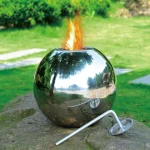 Indoor Outdoor Fire Pit Tabletop Portable Fire Bowl Pot Bio Ethanol Fireplace