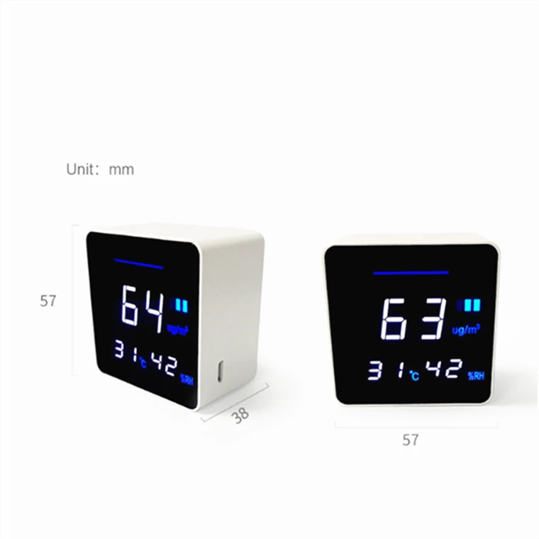 Indoor PM2.5 air quality monitor formaldehyde co2 meter analyzer baby Carbon Dioxide ppm CO2