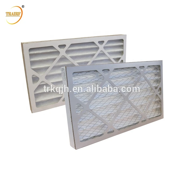 Industrial Air Filter Cardboard Frame Panel Folding Primary Air Filter