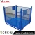 Import industrial heavy duty stacking folding steel stackable collapsible metal storage solid wire mesh cage container from China