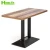 Import Industrial italian new model cheap round white oak rubber walnut solid wood restaurant 70x70 dining table from China