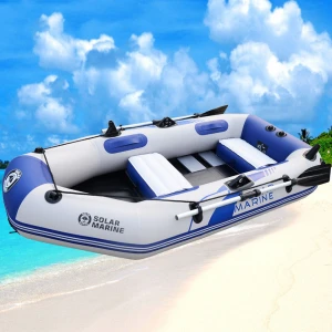Inflatable 260cm  Rowing Boat PVC Fishing Canoe Kayak Flooded Area  Drifting Raft Sailboat Surfing Sailing Boat 3 Person