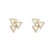 Import INS HOT Summer easy matching Triangular geometric Millet beads pearl paved stud Earrings from China