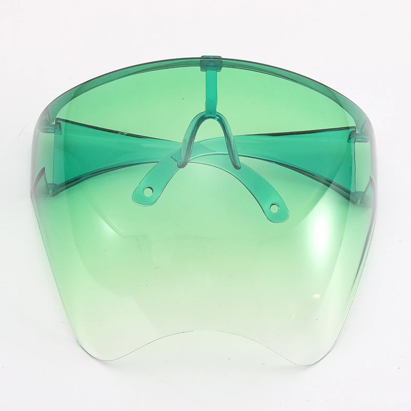 Integrated High Definition Transparent Anti Fog Mask Face Shield Glasses Bicycle Helmet Safety Face Shield