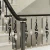 Import interior stainless steel stair railing kits low cost brown gold stainless steel staircases handrails terrace railing designs from China