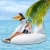 Import INTEX 56287Swimming Giant Swan Ride-on Pool Toy Inflatable Water Park Pool Raft Mega Swan Island Float from China