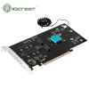 IOCREST ASMedia chipset ASM2824 dual M.2 NVMe PCIe 3.0 x16 Adapter