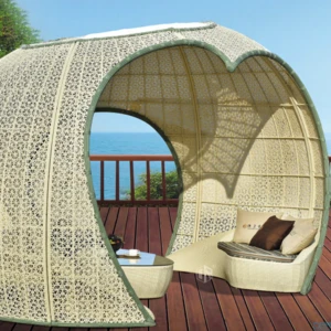 Irregular shape modern outdoor pavilion set