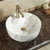 Import Italian Carrara Natural Stone Art Bathroom Basin Ceramic Sink, Ceramic Bathroom Vessel Sink White Marble Washbasins Bathroom from China