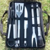 JE068 Portable Stainless Steel BBQ Tool Combination Outdoor Barbecue 9 Pcs Set