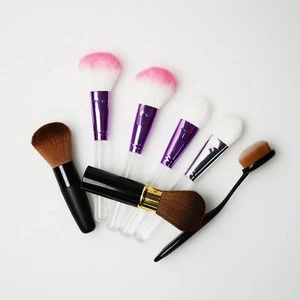 JLY Lucency Crystal Handle Makeup Brushes 7 pcs Set Powder Foundation Blush Blending Cosmetic Beauty make up Brush Tool Kit