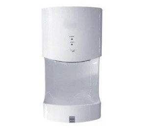 JNYT13800 950W White golden silver ABS Water Splash Proof Wall Mounted Plastic Automatic Hand Dryer