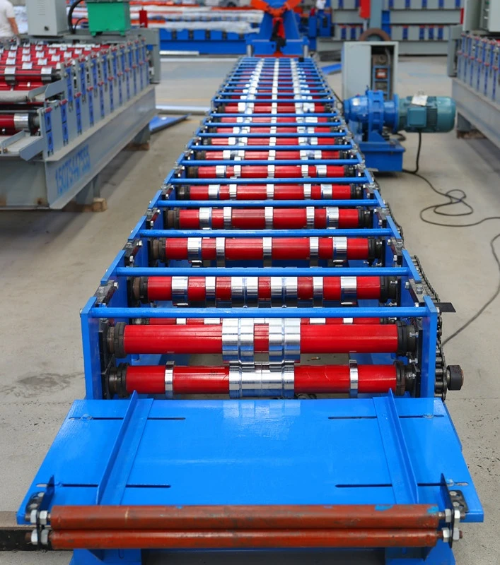 joint hidden color steel plate standing seam metal roofing  roll forming machine made in Botou city, China