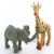 Import Jungle Wild Animal 6pcs Figure Kids Science Educational Toy Souvenir Elephant Wildlife Decor 3D PVC Toy from China