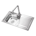 K-E7639B stainless steel sink with drain board/ kitchen sink undermount/ tunisia sink